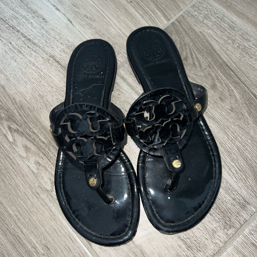 Tory Burch Black Miller Sandals Sleek and Versatile